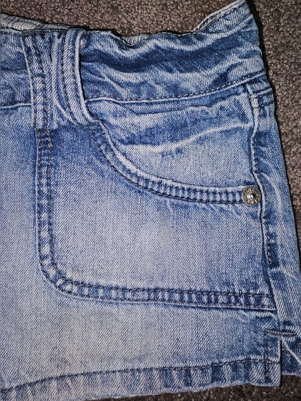 Y2K Hint Jeans Low Rise Denim Shorts Sz 13 - Picture 3 of 15
